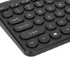 Keyboard Mouse Combo 2.4G Wireless Round Keycaps Ergonomic Design Silent