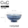 Ctoc Japan 173045 Rice Bowl, Blue, Φ4.6 x 2.3 inches