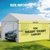 ADVANCE OUTDOOR Replacement Mesh Window Sidewall Tarp for 10/12x20 ft