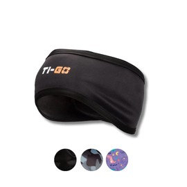 Ti-GO Kids Warm Thermal Cycling Running Headband Winter Sports Headbands Ear Warmers Head Bands Boys and Girls Youth Head Band Black X - Small
