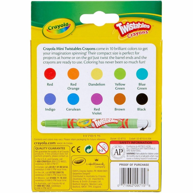 Crayola Twistables Crayons, 10ct - 1 Pack