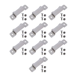 10x Small Metal Tape Measure Holder Clip Measuring Tape Belt Holder Occidental Measure Holster with Rivets for Drill Leather Pocket Tool Set