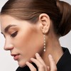 AeraVida Elegant Pink Cultured Freshwater Pearl Silver Dangle Earrings| Earrings