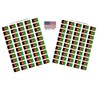 100 Afghanistan Flag Stickers, Two Sheets of 50, 1.5" x