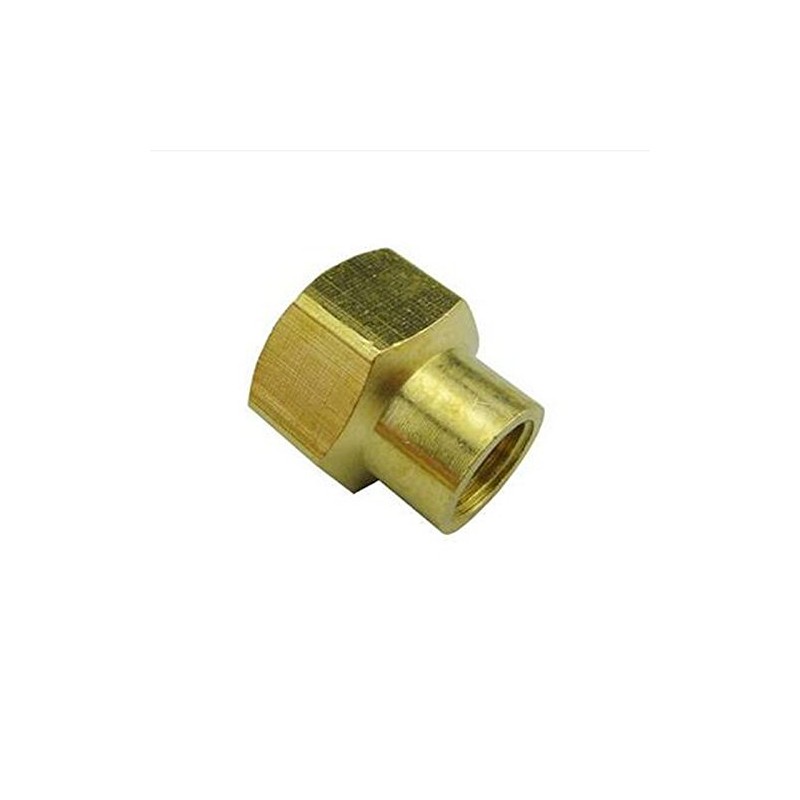 1/4" BSP to 1/2" BSP Female Thread Brass Reducer Connector