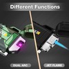 2 Pack Waterproof Lighter Outdoor Windproof Torch Lighters Dual Arc