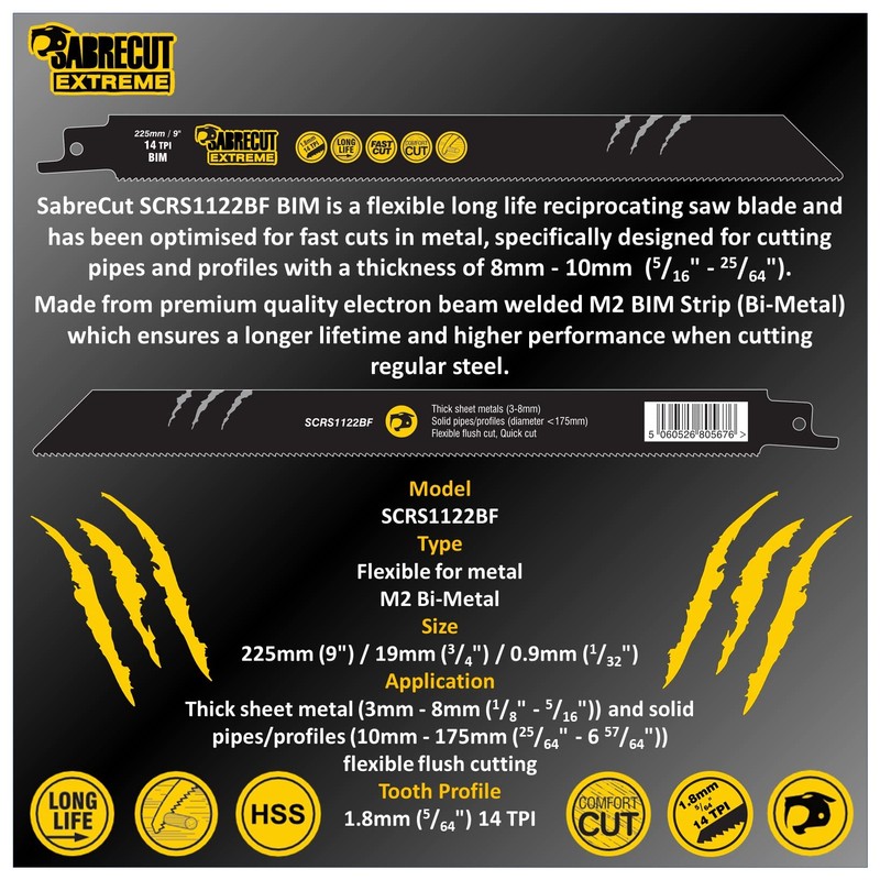 6 x SabreCut SCRSKM6 Mixed S610DF S922BF S922HF S1110DF S1122HF