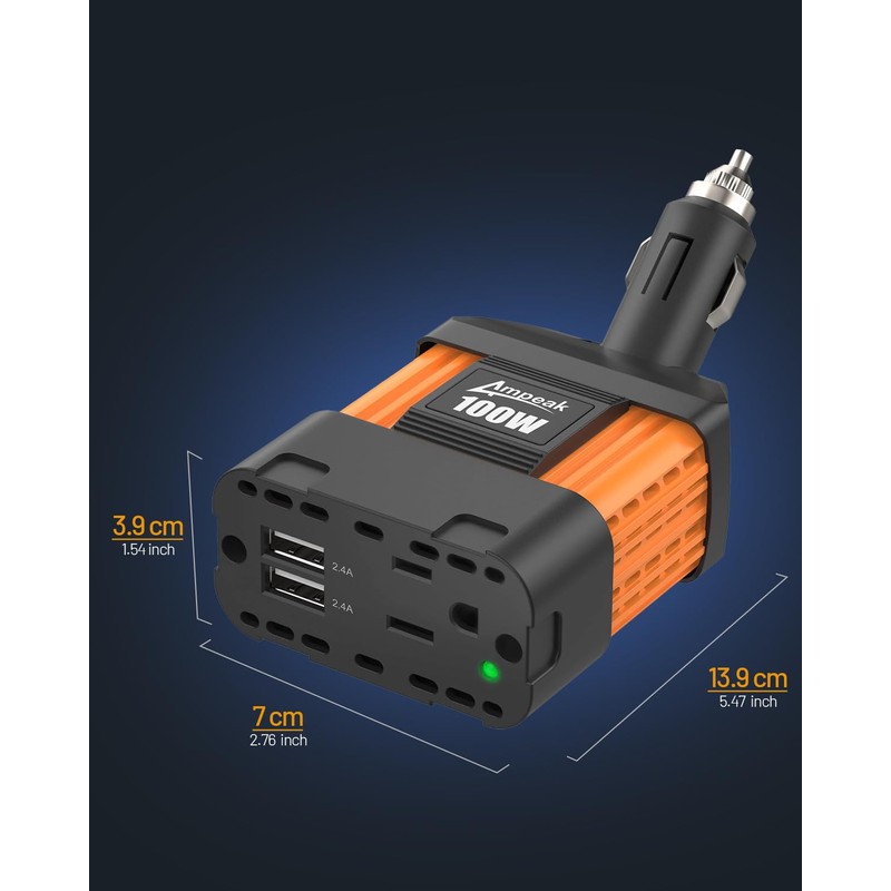 GOOSDA Ampeak inversor de Potencia DC 12V a 110V AC