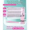 Natural Lash Clusters Kit 8-10-12MM Short Eyelash Clusters Kit Clear