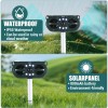 Repelente de animales ultrasónico solar para gatos, ardillas, ciervos, mapaches