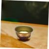 Ciieeo 7pcs Holy Water Offering Cup Copper Lotus Pattern Buddhist