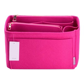 ZTUJO Purse Organizer, Felt Bag Organizer Purse Organizer Insert For Speedy, Neverfull, Graceful, Neverfull,Tote, Handbag,Shaper (X-Large, Rosy)