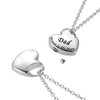 YOTHIWAD Heart Urn Necklace for Ashes Cremation Jewelry Forever in