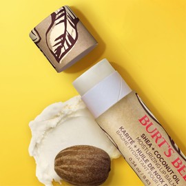 Burt's Bees Shea and Coconut Oil Moisturizing Lip Balm Paper Tube, Natural Origin Lip Care, 9.6g.