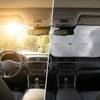 Retractable Car Windshield Sunshade for Parking – Titanium-Coated Heat Shield