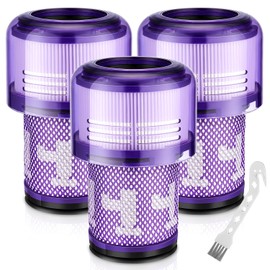 V12 Filter Replacements for Dyson V12 Detect Slim, Detect Slim Animal, Slim+ Cordless Vacuum and V12 Slim Absolute Vacuums, SV34, SV35 Vacuums Filter Replacement, Compare to Part 971517-01, 3 Pack