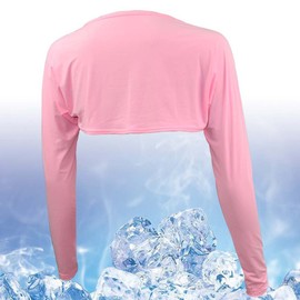 Breathable Summer UV Sun Protection Arm Sleeve Cover for Golf/Tennis/Cycling/Fishing/Biking – Size M – Pink