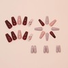 Heart Press on Nails Medium False Nails Love Heart Design
