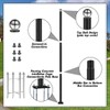 Koiyingnote 10FT Outdoor Solar Street Light Pole, Heavy Duty Galvanized