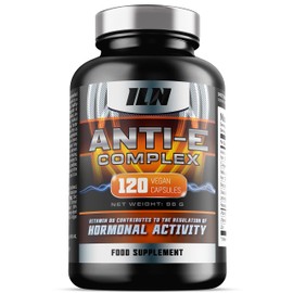 Anti-E Complex for Men - Natural Blocker & Regulation Complex - 1 Month Course - with D Aspartic Acid, Nettle Leaf, Resveratrol (120 Count (Pack of 1))