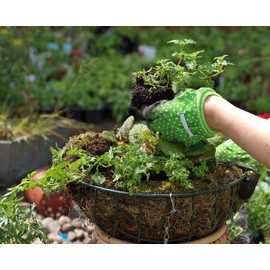 16" natural jute hanging basket liner pack of 2