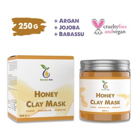 Honey Face Mask 250 g - Natural Cosmetics, Anti-Pimple, Anti-Blackhead and Anti-Acne Mask - Anti-Ageing Care for Dry and Blemished Skin - Cleansing Mask for Face and Body