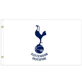 THFC Giant Tottenham Hotspur (Spurs) Crest Flag (5ft x 3ft & 100% Polyester)