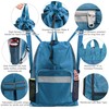 BeeGreen Gym Bag Drawstring Backpack With Zipper Pocket Swim Bag