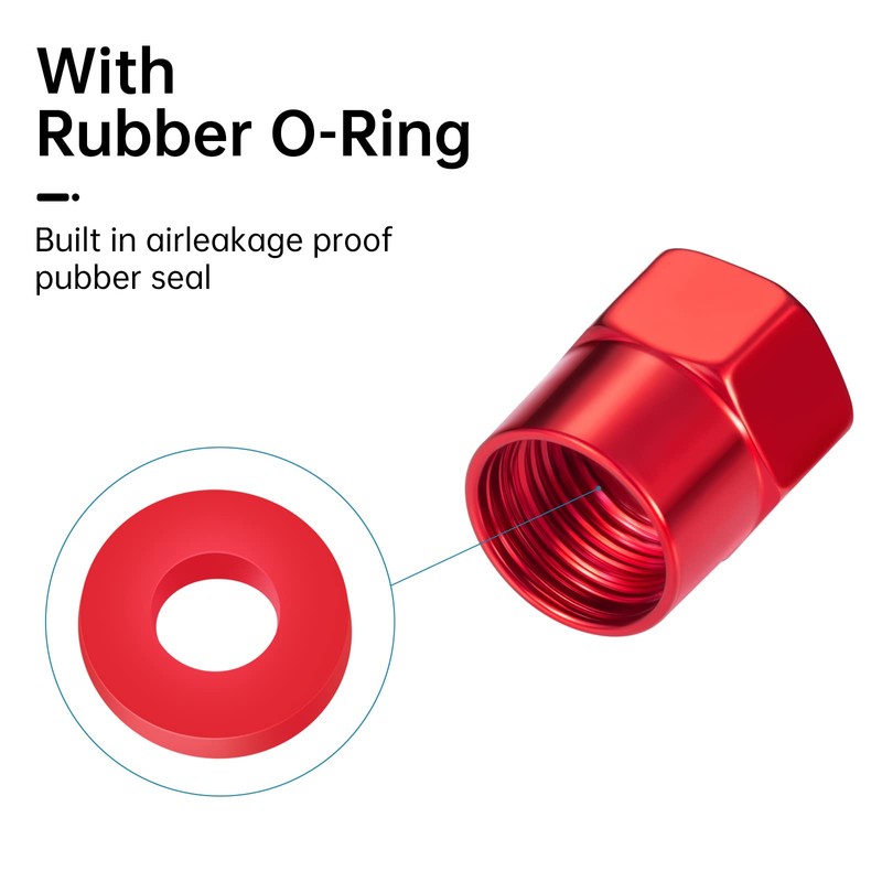 Tire Valve Stem Caps,Wheel Caps Compatible with Metal Air Valve