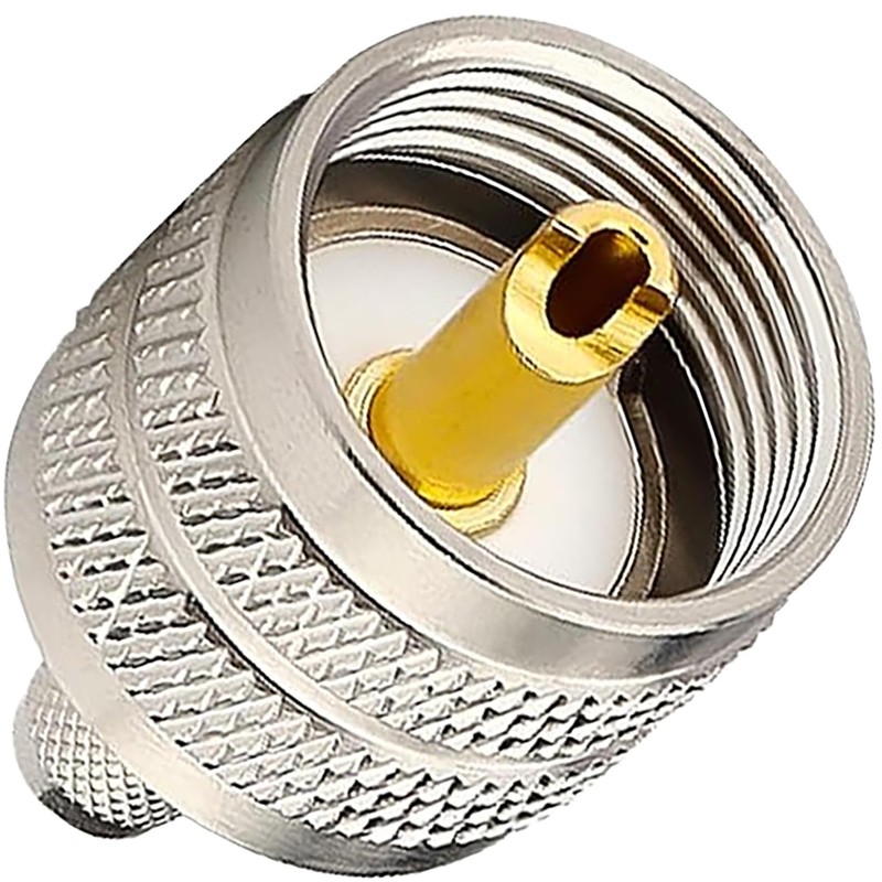 tunghey 2Pack PL259 Crimp Connector PL-259 Plug Male Connector pl259