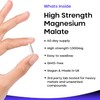 Magnesium Supplements 1000mg - Pure Magnesium Malate Capsules - Bones