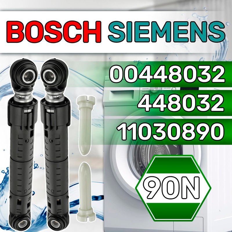 Set of 2 Shock Absorbers Washing Machine 90N Diameter 8/11