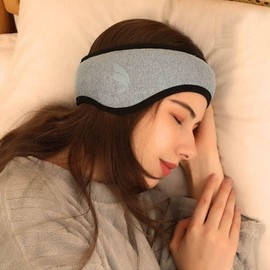 No-noise eye patch, ear and blindfold, deep sleep, sufficient Sleep management gray/ONESIZE