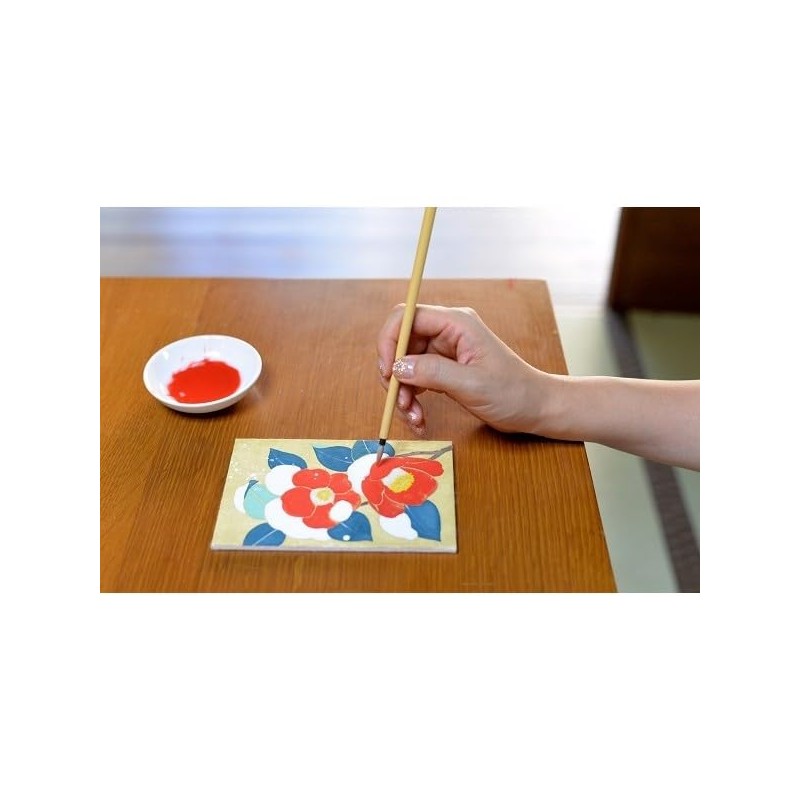 Nakagawa Gofun Paint for Nihonga Japanese Painting Experience Kit, Yukitsubaki