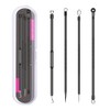 Blackhead Remover Pimple Popper Tool Kit 4 Pcs Acne Comedone Zit Blackhead Extractor Tool for Nose Face,Stainless Steel Whitehead Popping Removal Tool Set