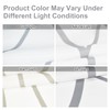 Punkray Polyester Shower Curtain Grey and White Striped for Bathroom
