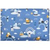 TupTam Kids Cushion Cover Decorative Patterned Tractors/Rainbows/Blue/Grey, Size: 80 x