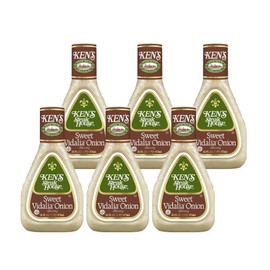 Ken’s Steakhouse Dressing, Sweet Vidalia Onion Dressing, Gluten Free Dressing for Salads or Spreads, 16 Fl OZ Bottle (Pack of 6)