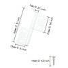 ITROLLE 4PCS White Lift Off Hinges Flag Hinges Detachable Hinges
