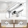 Metal Tub Spout with Diverter,10 Settings Hand Held Shower,Bathtub Faucet