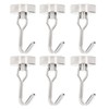 6Pcs Swing Magnetic Hook Set No Drilling Need Decorative Beautiful