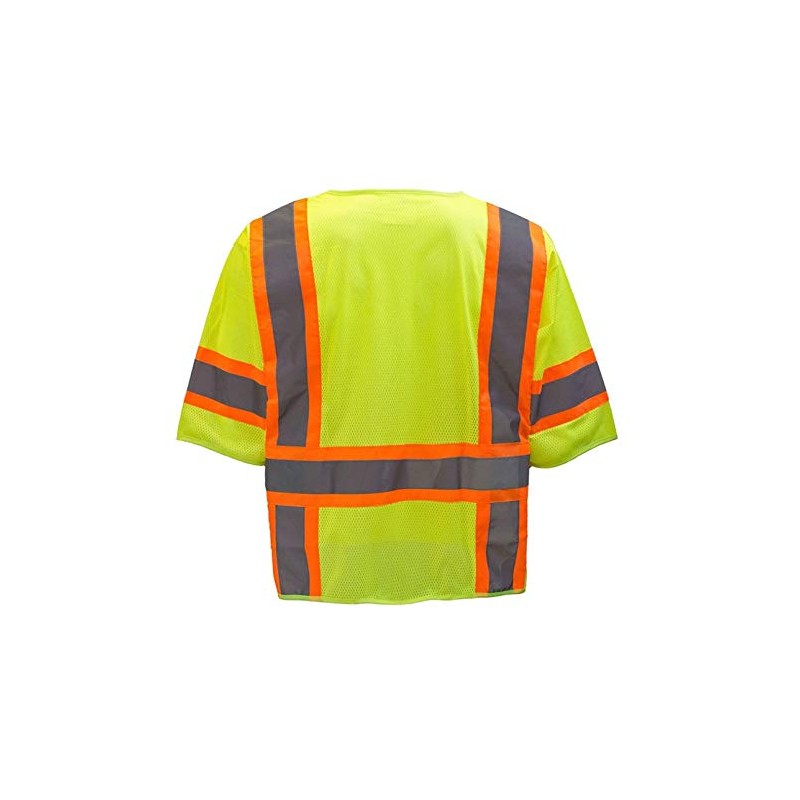 RK SAFETY High Visibility Sleeved Safety Vests with Strips Breathable