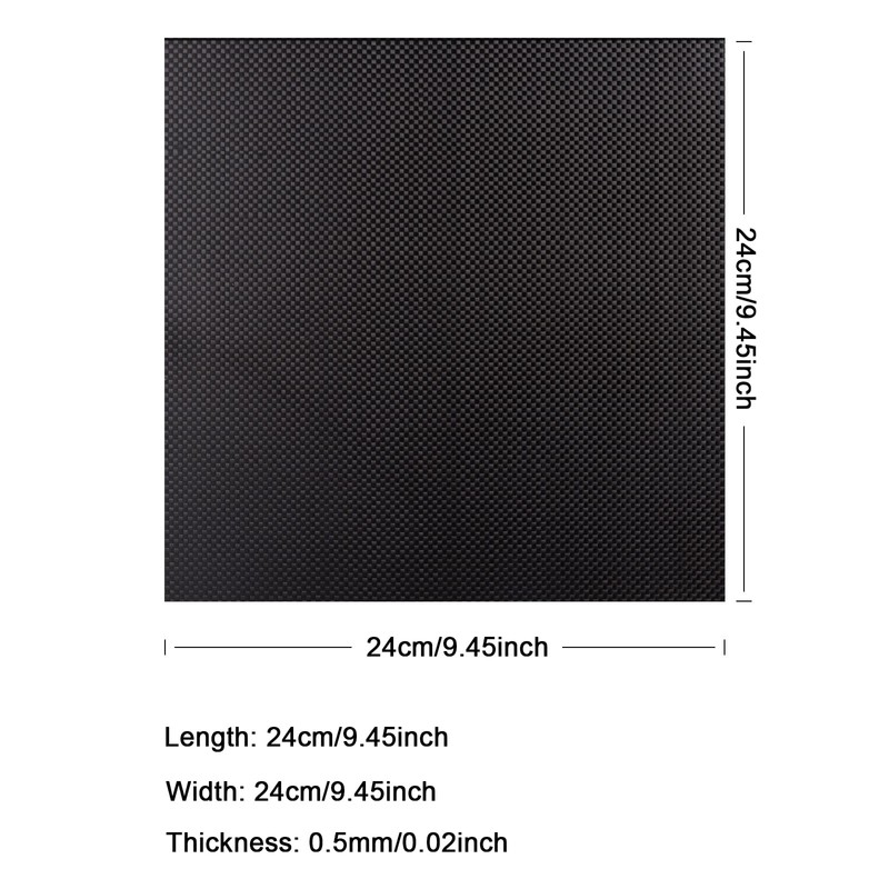 Kalolary Carbon Fiber Board Plate 240 X 240 X 0.5