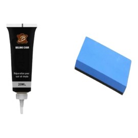 Gel Reparar Cuero Asiento Autos Sillones Negro Con Aplicador