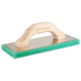 Kraft Tool PL602 Green Coarse Texture Float with Wood Handle, 10 x 4 x 3/4-Inch