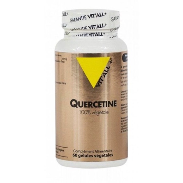 Vitall+ Quercetine 350mg 100% Végétale en gélules végétales, 60 capsules