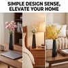 Small Glossy Black Square Ceramic Bud Vase