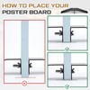 Tandefio 4 Sets/ 16 Pcs Spider Feet Board Sign Holder