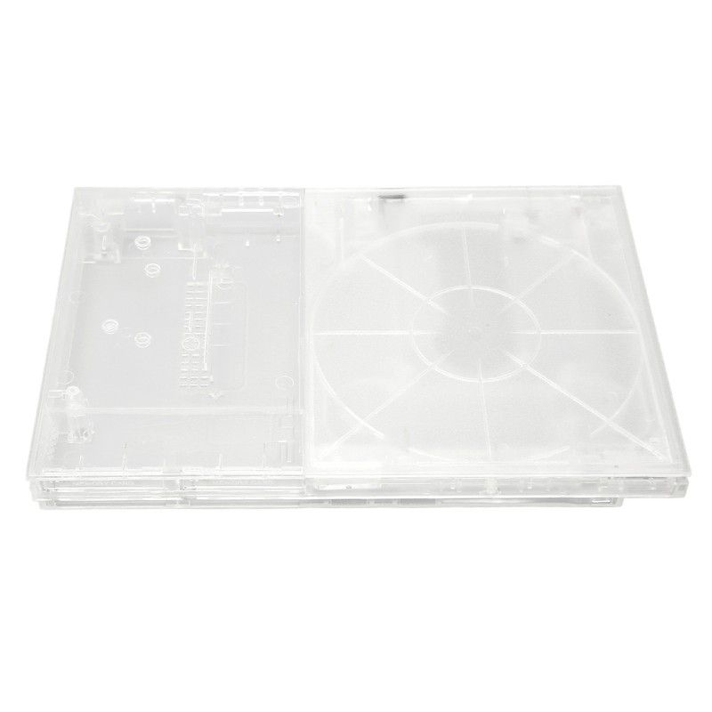for PS Slim Clear Case DIY Replacement Transparent Game Console