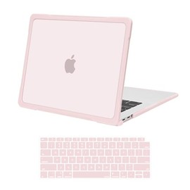 MOSISO Funda Compatible con MacBook Air 13 Pulgadas 2022-2018 A2337 M1 A2179 A1932 Touch ID,Suave TPU Parachoques Antifisuras&Antihuellas Carcasa Rígi